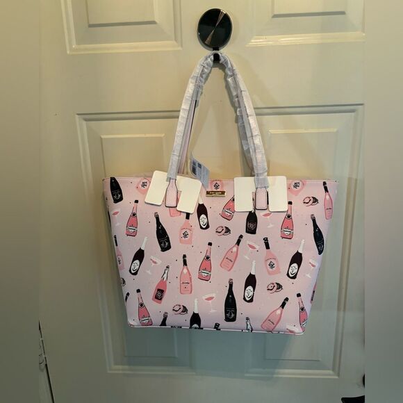 NWT Kate Spade Shore Street Margareta Champagne Tote Bag in Pink - Picture 11 of 11